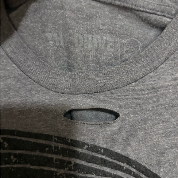 Women’s The Drive Clothing Grey Graphic Crop Top - Picture 2 of 3